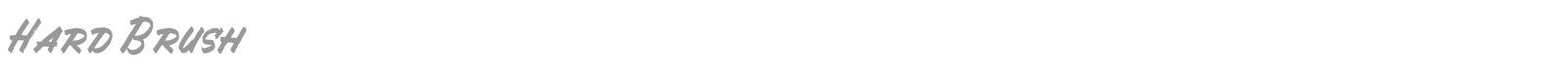 Hard Brush font preview